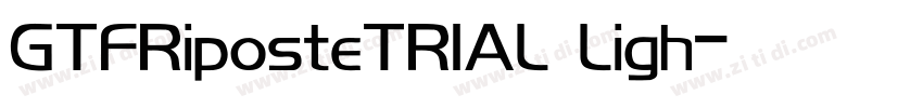 GTFRiposteTRIAL Ligh字体转换